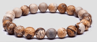 Natuurlijke stenen armband met 24 kralen van 8 mm armband
