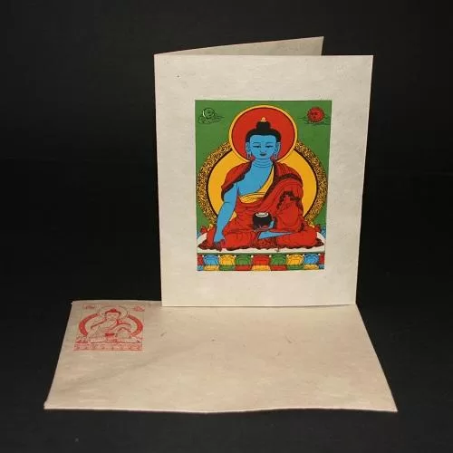 Wenskaart – Tibetaanse Boeddha Akshobhya ansichtkaart
