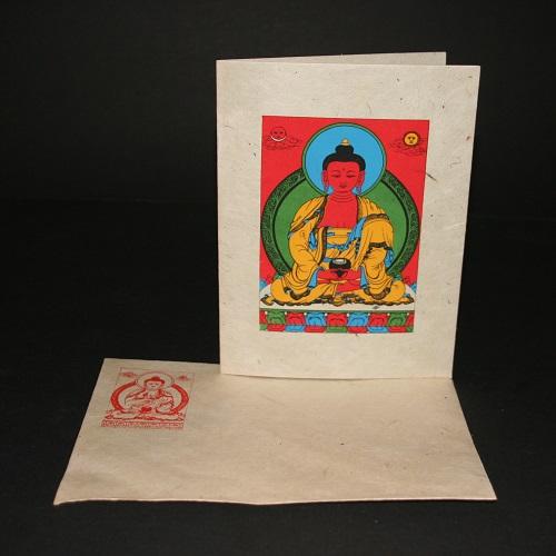 Wenskaart Tibetaanse Boeddha Amitabha ansichtkaart