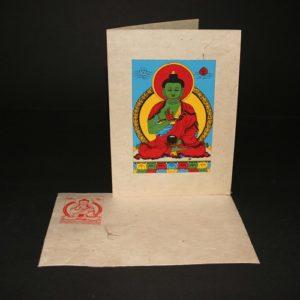 Wenskaart Tibetaanse Boeddha Amoghasiddhi Alle producten ansichtkaart