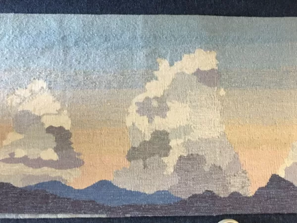 Wandkleden India – Clouds Range – Handgeweven Wandtapijt – Tapisseries de la Mère – 80 x 120 cm clouds range