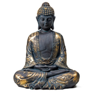 Boeddhabeeld – Japans – Meditatie Boeddha Antieke Finish – 22 cm beeld voor buiten