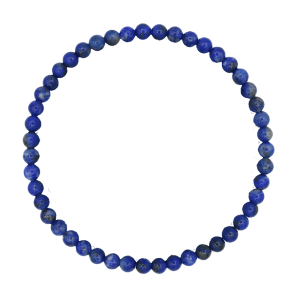 Armband – Blauw – Lapis Lazuli – 19 cm – kralen 4 mm armband