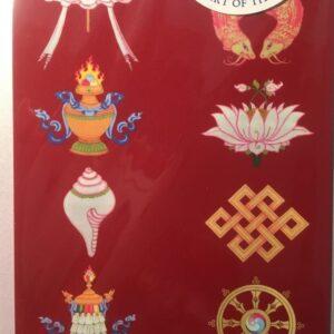 Tibetan Buddhist Art – Acht Gunstige Symbolen Kaart – Postkaart Acht Gunstige Symbolen – 10 x 15 cm Alle producten Boeddhakaart