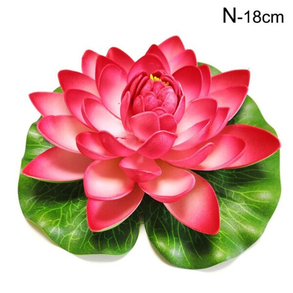 Drijvende Lotus Bloem – Rood Roze – 18 cm boeddha