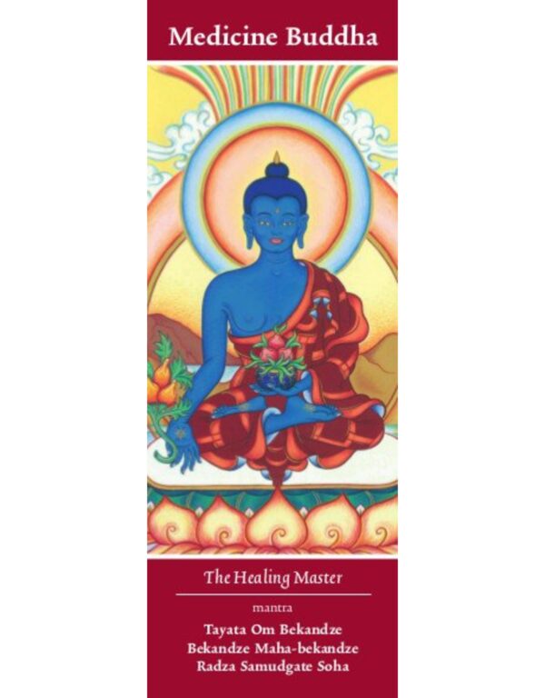 Boekenlegger – Tibetan Buddhist Art – Medicijn Boeddha – 5 x 15 cm Avalokiteshvara