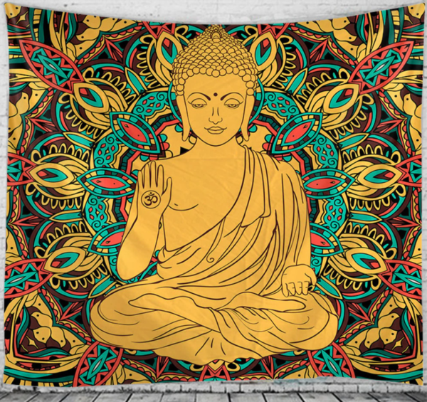 grand foulard Boeddha