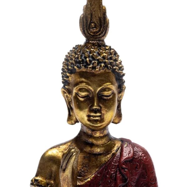 Boeddhabeeld – Boeddha Geruststelling in Abhaya Mudra – 16,8 cm Abhaya mudra