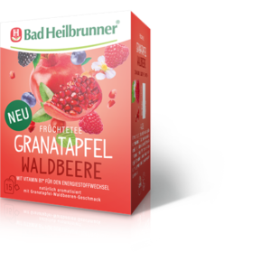Bad Heilbrunner Thee – Granaatappel thee met Wilde Bessen Kruidenthee – Granatapfel Waldbeere Kräutertee Alle producten Bad Heilbrunner