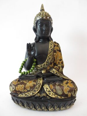 Boeddha zwart met mala