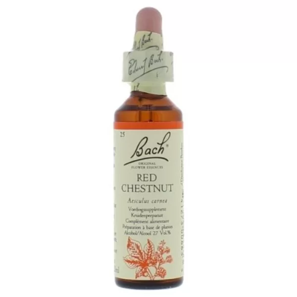 Bach Bloesem No 25 Red Chestnut – Flesje 20 ml bach bloesem consult