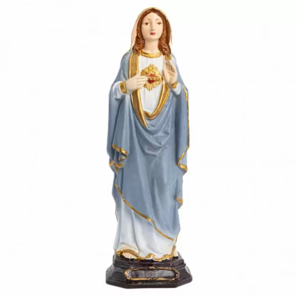 Beeld van Moeder Maria Heilig Hart – Handgeschilderd – 27cm christelijk beeld