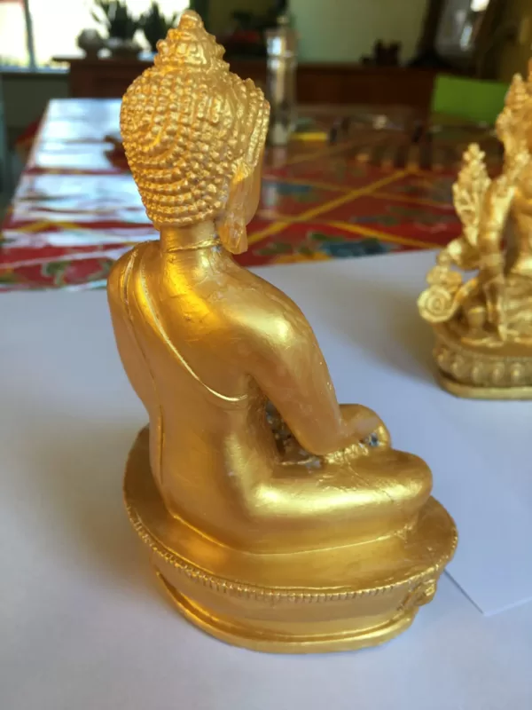 Boeddhabeeld Goudkleur – Heel erg mooi beeld van Boeddha Shakyamuni – 15 cm – Made in Nepal boeddha