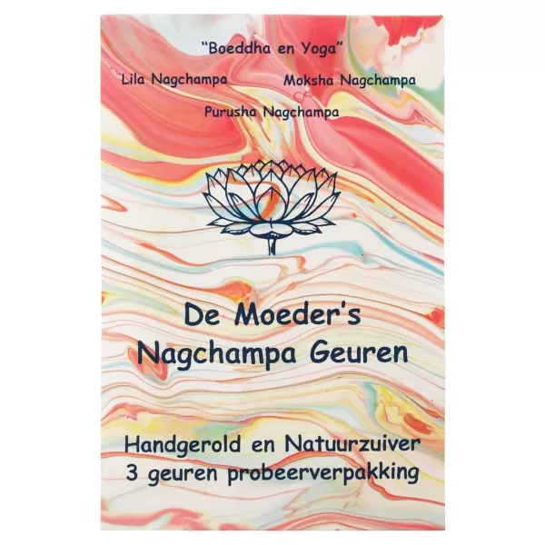 De Moeder’s Geuren Wierook – Probeerpakje Nagchampa – Boeddha en Yoga – 100% Natuurlijke Wierook boeddha