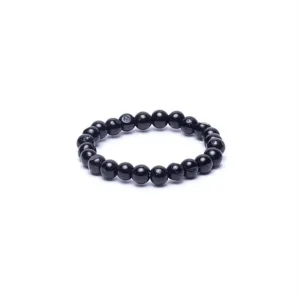 ring – zwarte toermalijn – elastisch boeddha ring - zwarte toermalijn - elastisch