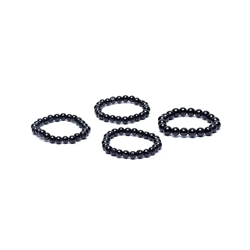 ring – zwarte toermalijn – elastisch boeddha ring - zwarte toermalijn - elastisch - Afbeelding 2