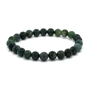 Armband voor brede pols met mosagaat