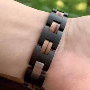 Houten armband in retrostijl - heren en dames